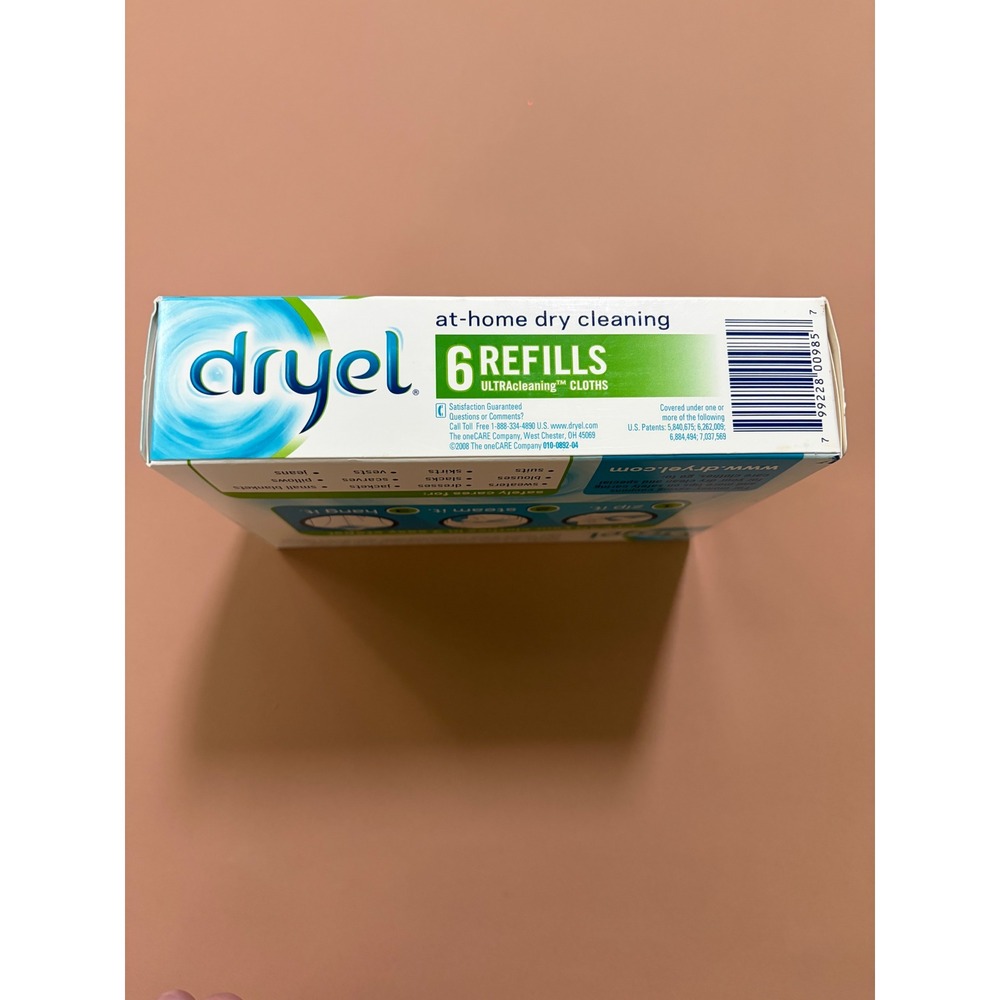 Dryel At-Home Dry Cleaning 6 Refills Clean Breeze Scent for 24 Garments HE Safe - Picture 4 of 7